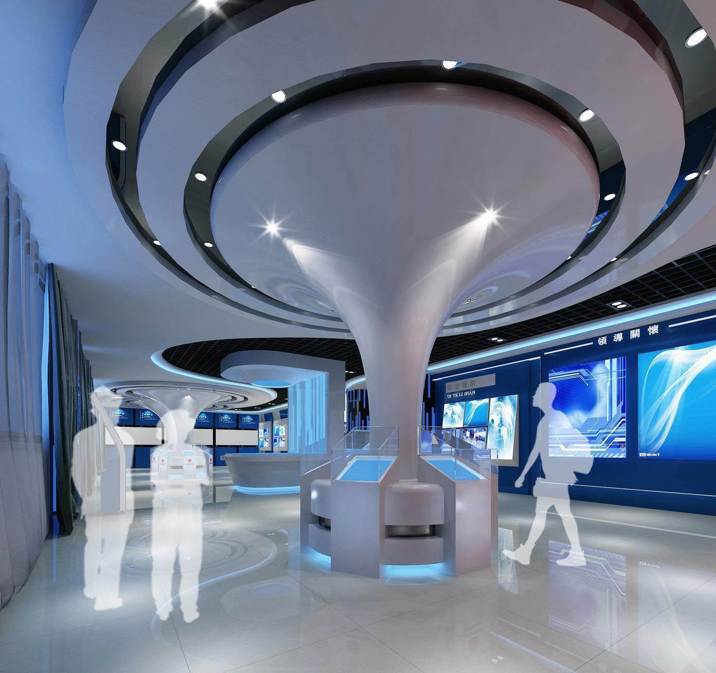 展厅数字化瀑布流