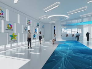 企业展厅设计效果图