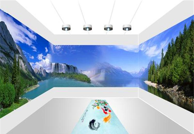 三折幕投影系统