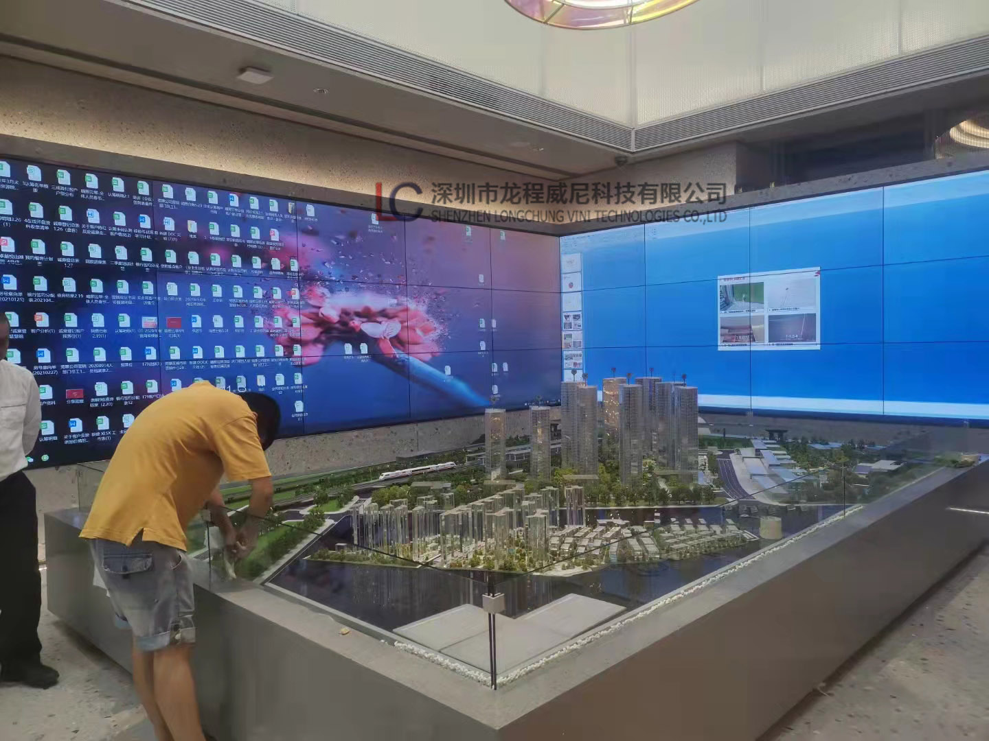 房地产营销中心展厅数字沙盘施工