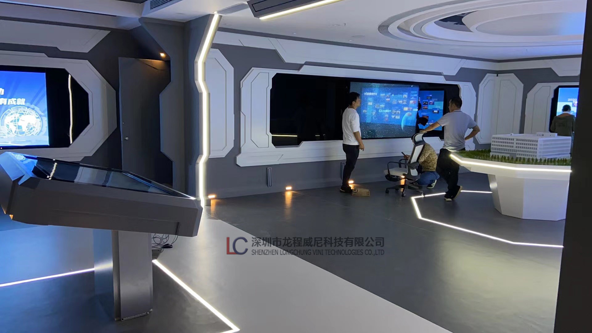 深圳福田展厅多媒体施工