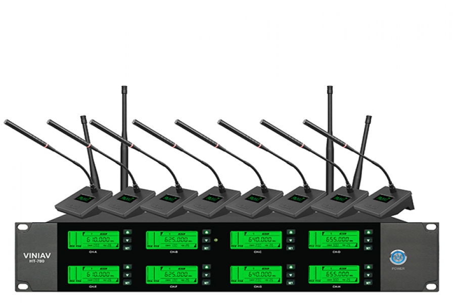 VINIAV HT-780一拖八会议无线话筒